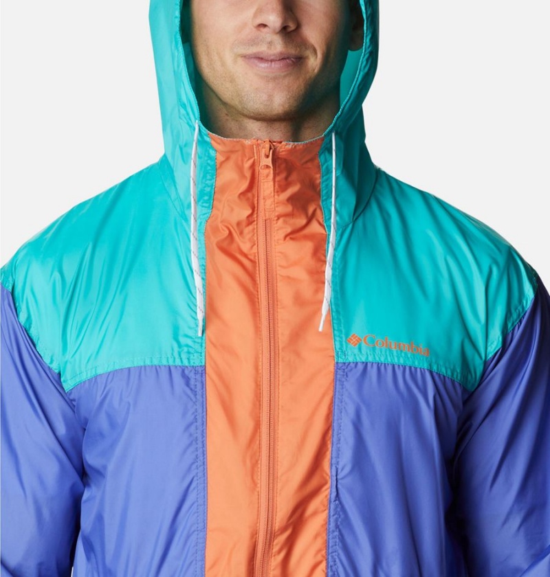 Columbia Flash Challenger Anorak Jacket Men's Windbreaker Purple | DKPFWQ-246