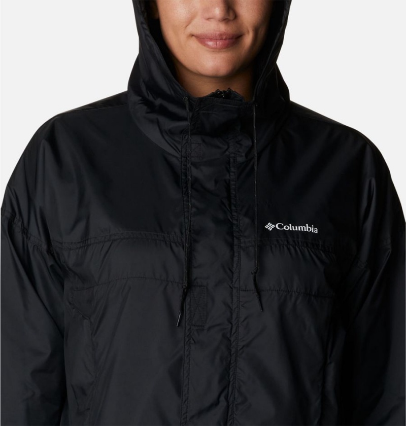 Columbia Flash Challenger Cropped Jacket Women's Windbreaker Black | KVSOER-467
