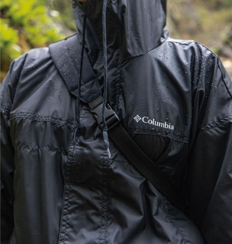 Columbia Flash Challenger Cropped Jacket Women's Windbreaker Black | KVSOER-467