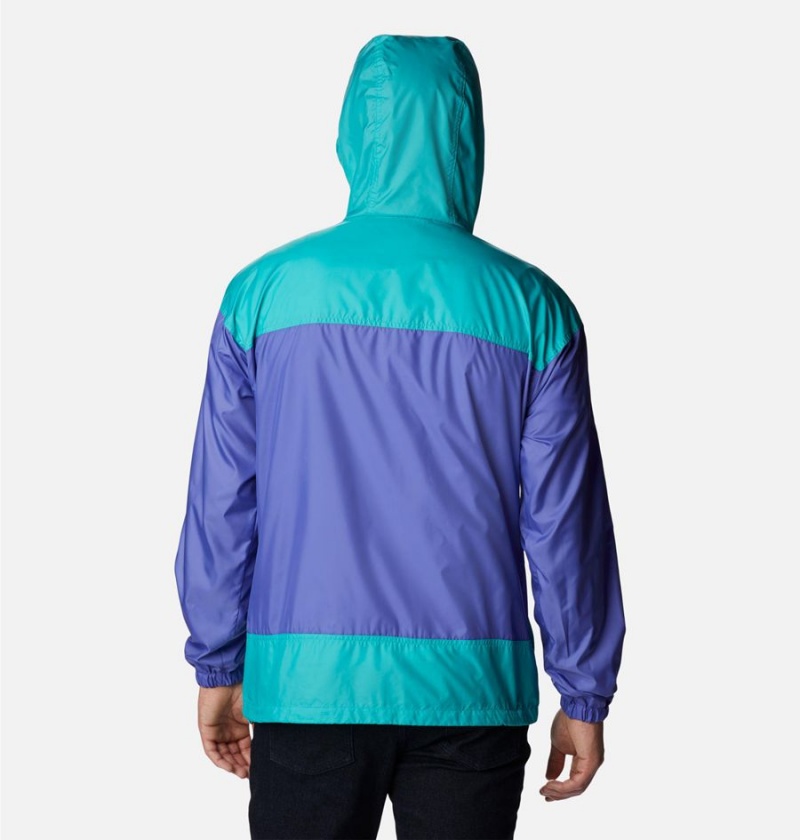 Columbia Flash Challenger Jacket Men's Windbreaker Purple | FOWLUK-340
