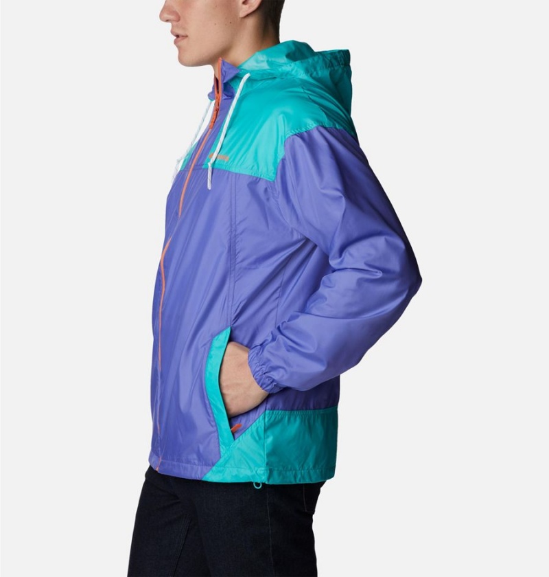 Columbia Flash Challenger Jacket Men's Windbreaker Purple | FOWLUK-340