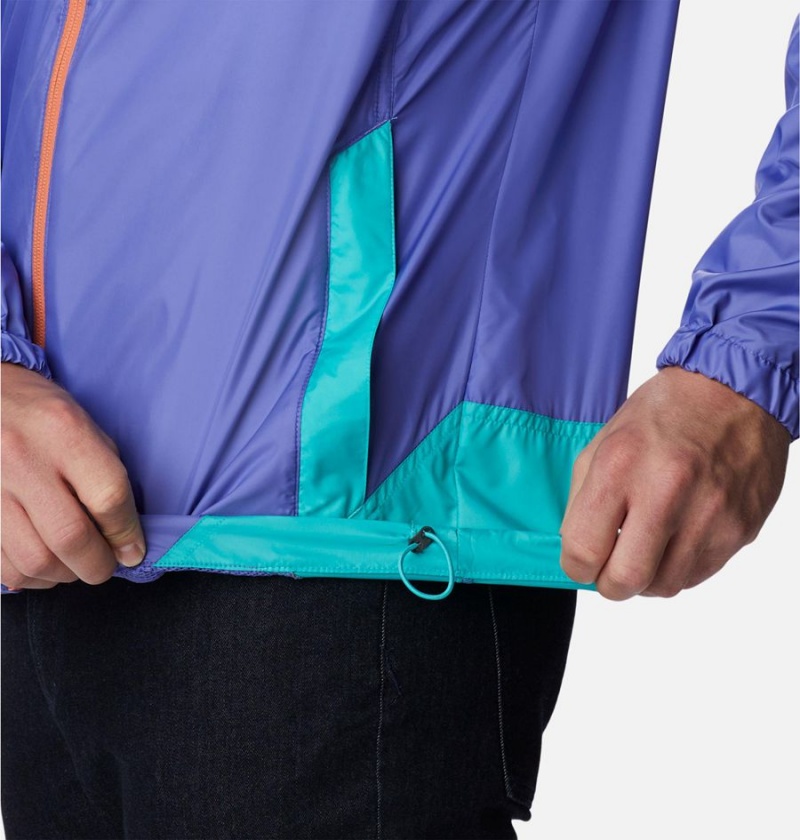 Columbia Flash Challenger Jacket Men's Windbreaker Purple | FOWLUK-340