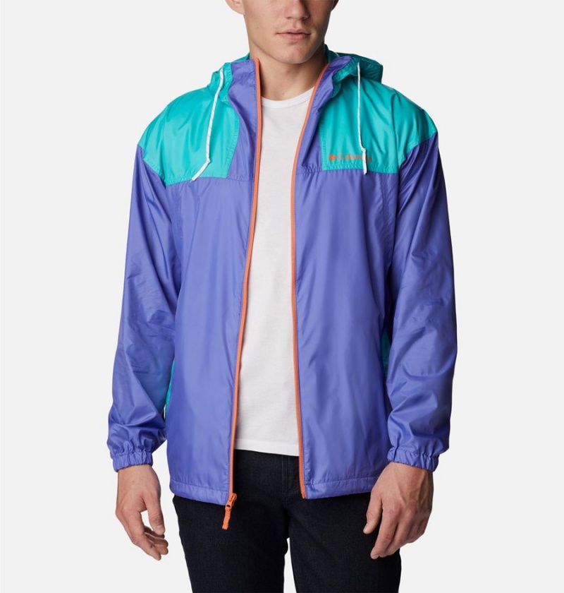 Columbia Flash Challenger Jacket Men's Windbreaker Purple | FOWLUK-340