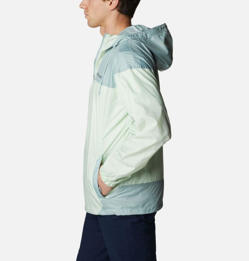 Columbia Flash Challenger Jacket Men's Windbreaker Green | HJCXTK-862