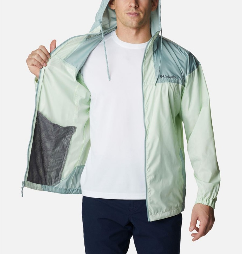 Columbia Flash Challenger Jacket Men's Windbreaker Green | HJCXTK-862