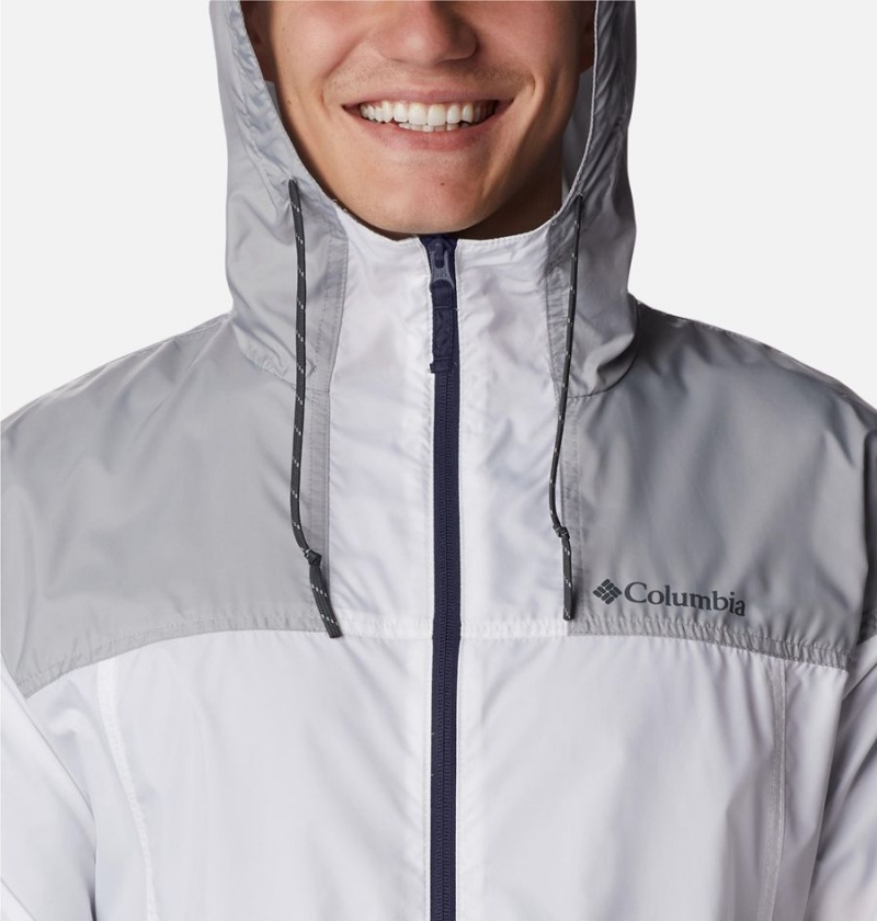 Columbia Flash Challenger Jacket Men's Windbreaker White | RABTIS-620