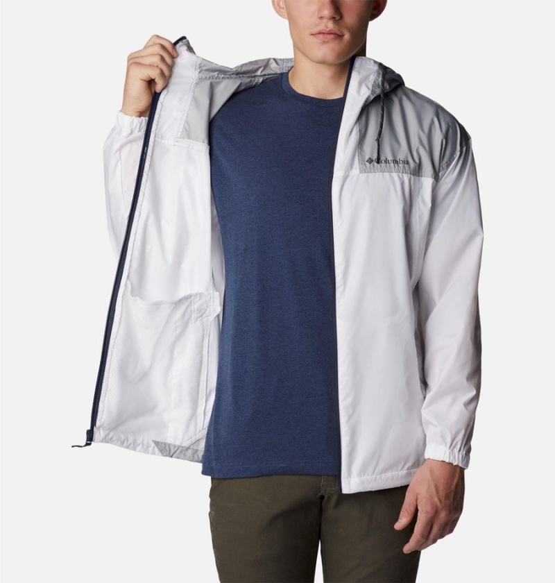 Columbia Flash Challenger Jacket Men's Windbreaker White | RABTIS-620