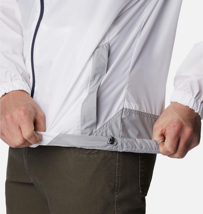 Columbia Flash Challenger Jacket Men's Windbreaker White | RABTIS-620