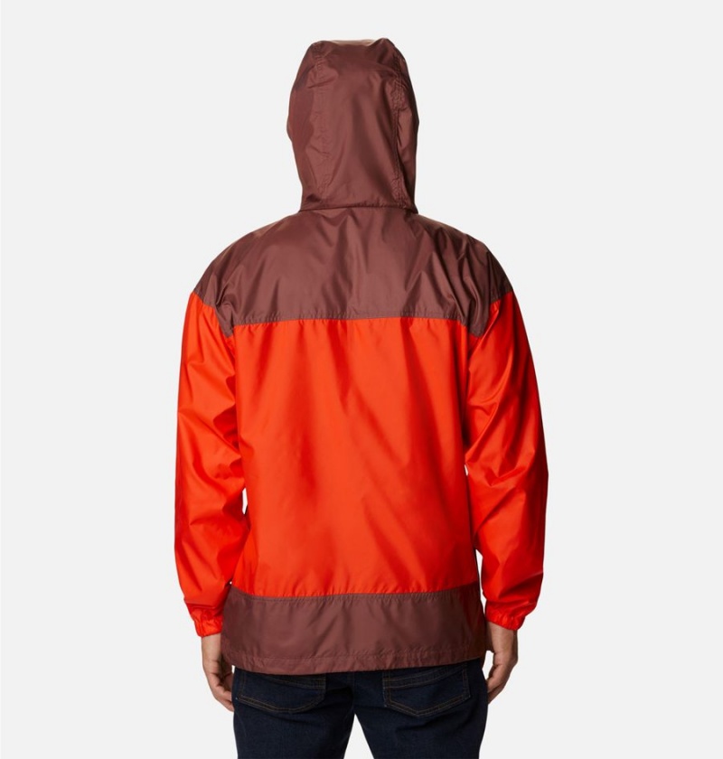 Columbia Flash Challenger Jacket Men's Windbreaker Red | JOWNLM-028