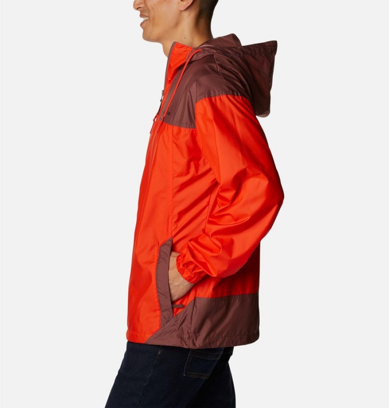 Columbia Flash Challenger Jacket Men's Windbreaker Red | JOWNLM-028