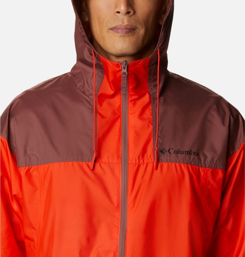 Columbia Flash Challenger Jacket Men's Windbreaker Red | JOWNLM-028