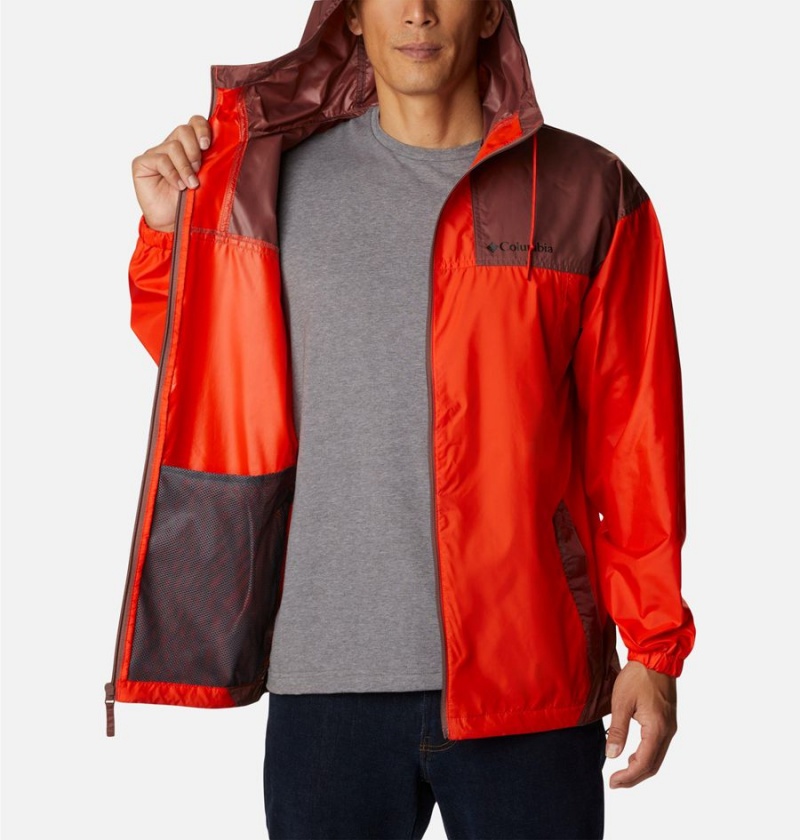 Columbia Flash Challenger Jacket Men's Windbreaker Red | JOWNLM-028