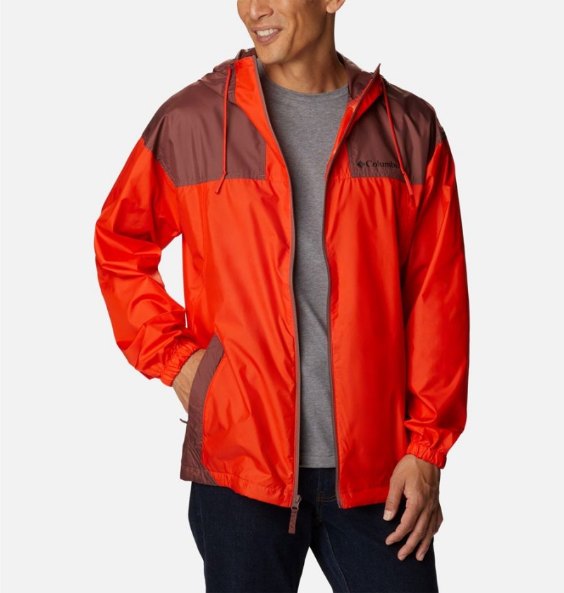 Columbia Flash Challenger Jacket Men's Windbreaker Red | JOWNLM-028