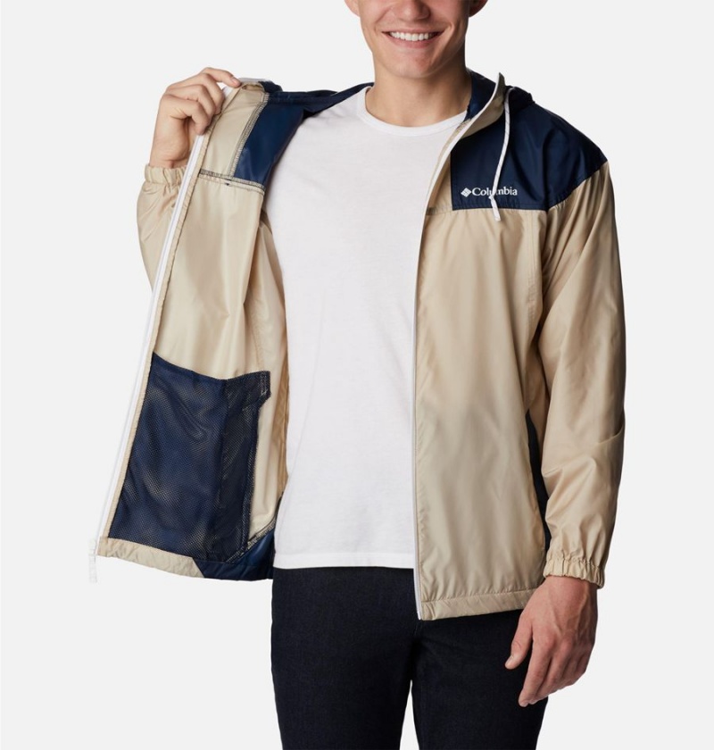 Columbia Flash Challenger Jacket Men's Windbreaker Khaki | WXDJCV-573