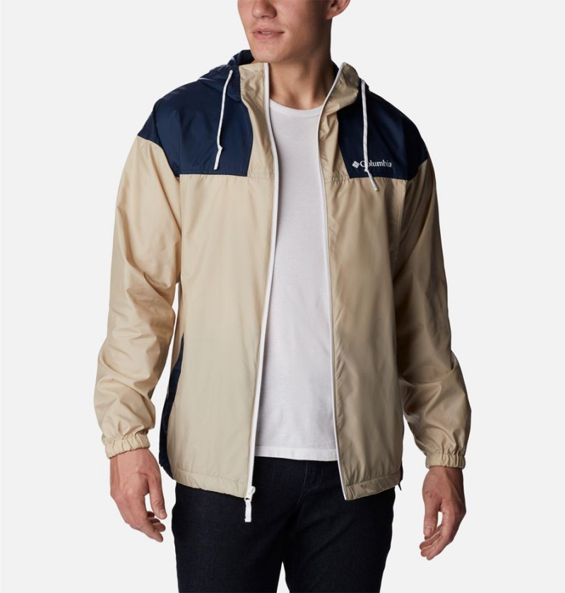 Columbia Flash Challenger Jacket Men's Windbreaker Khaki | WXDJCV-573