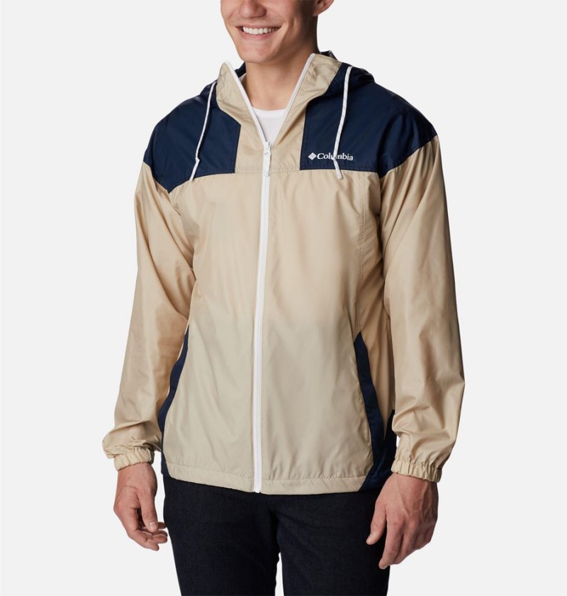 Columbia Flash Challenger Jacket Men\'s Windbreaker Khaki | WXDJCV-573