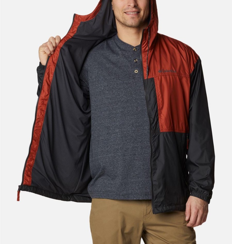 Columbia Flash Challenger Lined Men's Windbreaker Red | LHSBOW-718