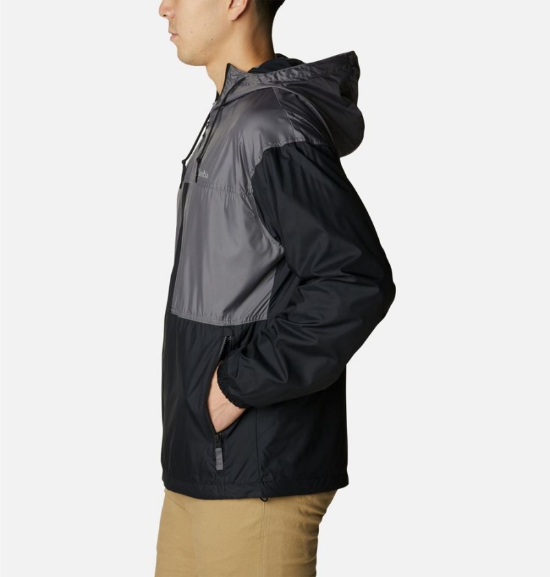 Columbia Flash Challenger Lined Men's Windbreaker Black | FWGYCB-807
