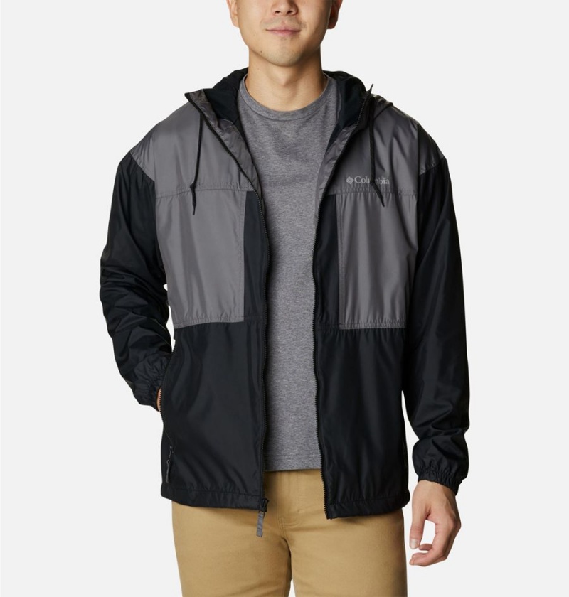 Columbia Flash Challenger Lined Men's Windbreaker Black | FWGYCB-807