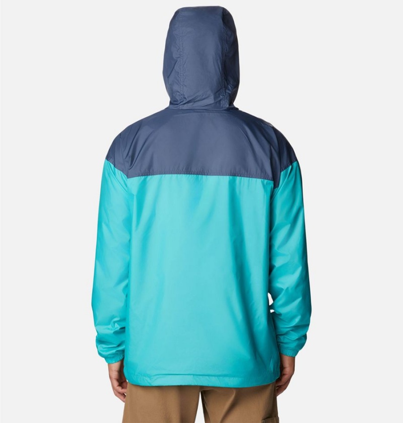 Columbia Flash Challenger Lined Men's Windbreaker Turquoise | ODPTLH-432
