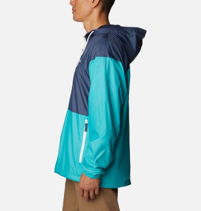Columbia Flash Challenger Lined Men's Windbreaker Turquoise | ODPTLH-432