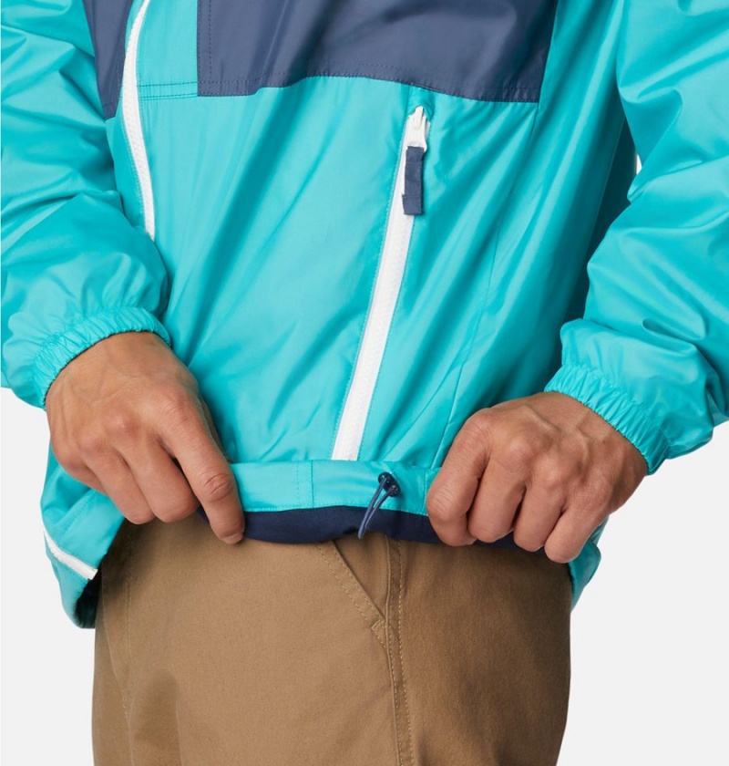 Columbia Flash Challenger Lined Men's Windbreaker Turquoise | ODPTLH-432
