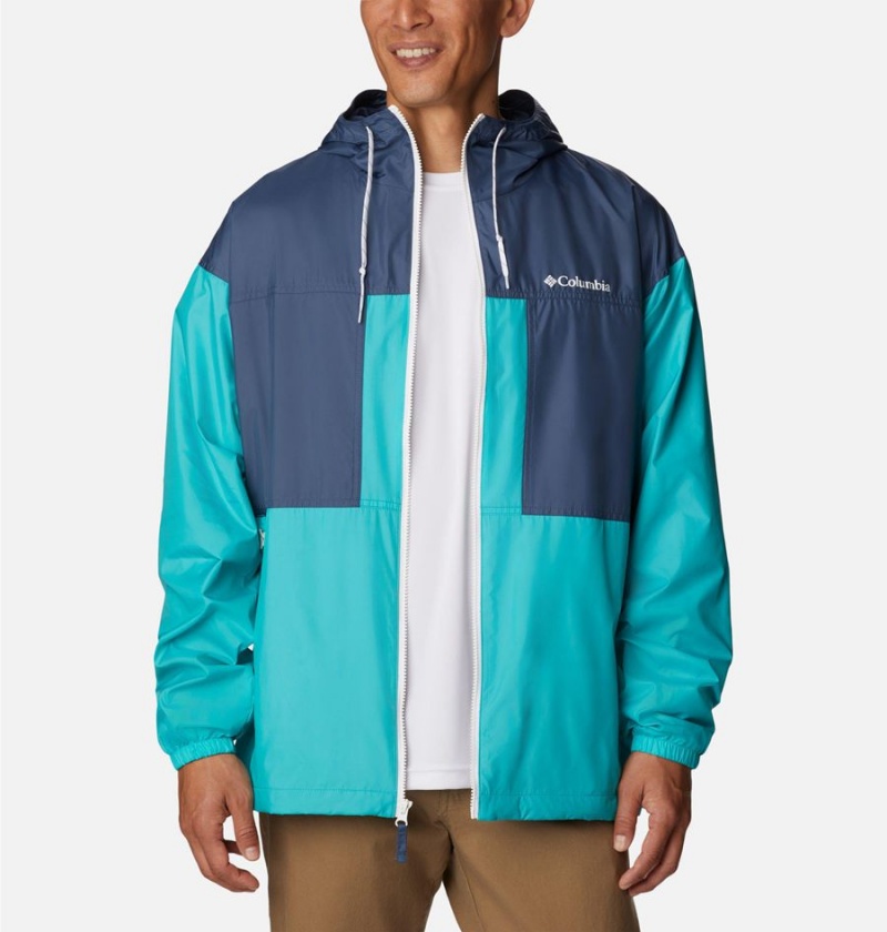 Columbia Flash Challenger Lined Men's Windbreaker Turquoise | ODPTLH-432