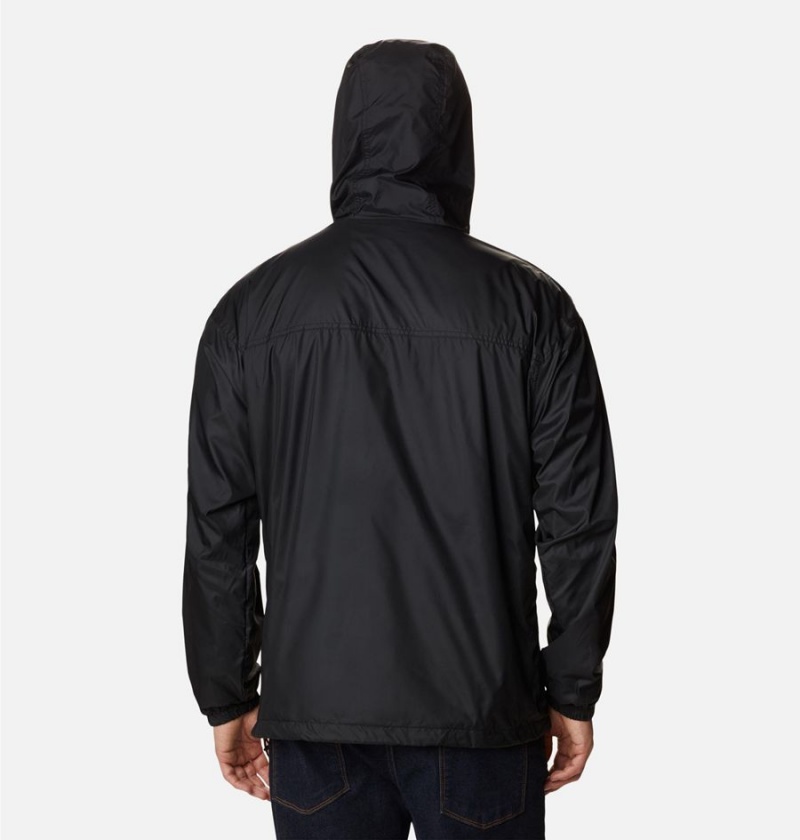 Columbia Flash Challenger Lined Men's Windbreaker Black | NCIOAJ-347