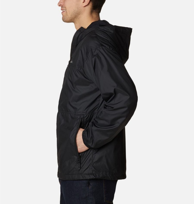 Columbia Flash Challenger Lined Men's Windbreaker Black | NCIOAJ-347