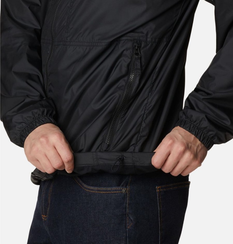 Columbia Flash Challenger Lined Men's Windbreaker Black | NCIOAJ-347