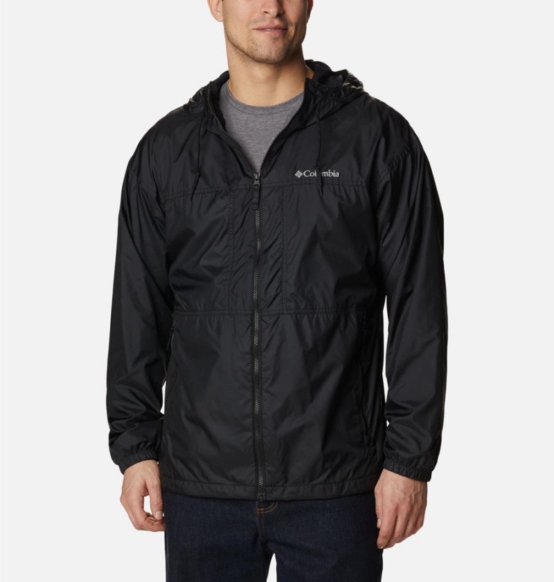 Columbia Flash Challenger Lined Men\'s Windbreaker Black | NCIOAJ-347