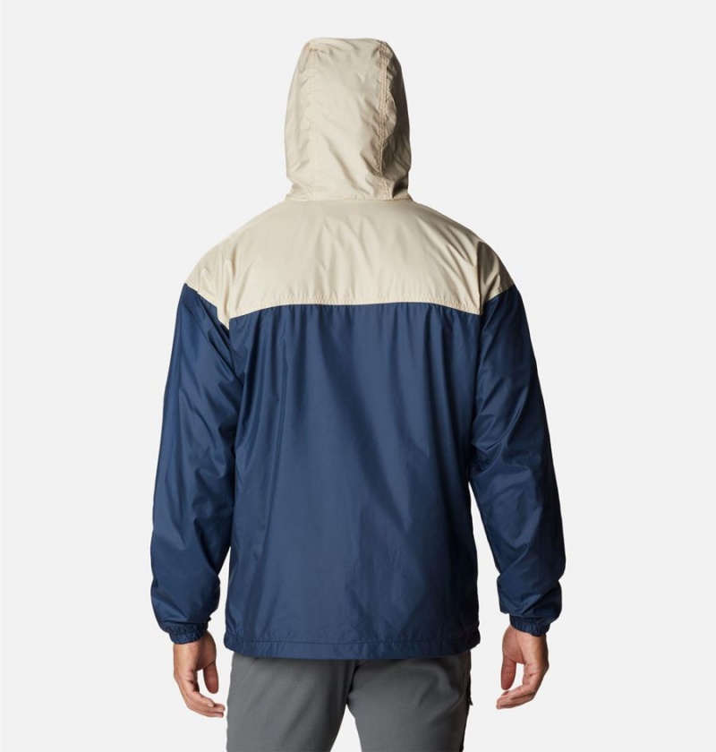 Columbia Flash Challenger Lined Men's Windbreaker Navy | BZYSMD-137