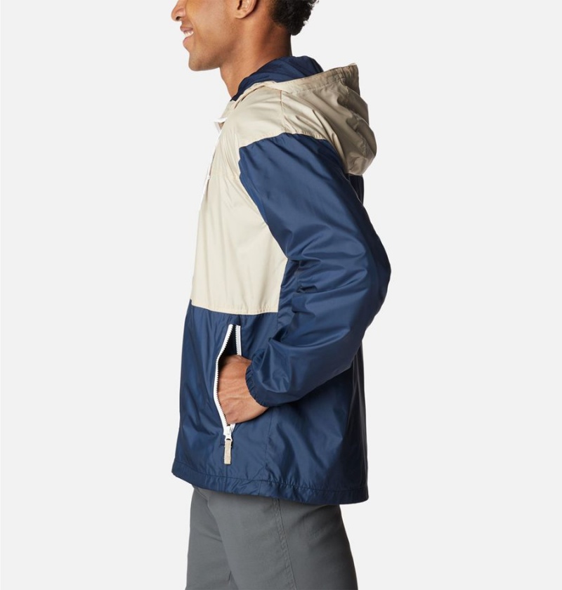 Columbia Flash Challenger Lined Men's Windbreaker Navy | BZYSMD-137