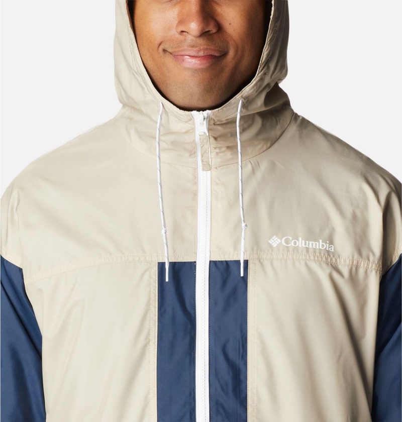 Columbia Flash Challenger Lined Men's Windbreaker Navy | BZYSMD-137