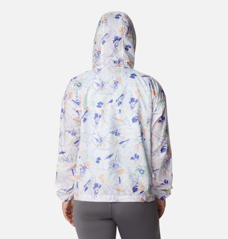 Columbia Flash Challenger Novelty Jacket Women's Windbreaker White | YTLSKO-678