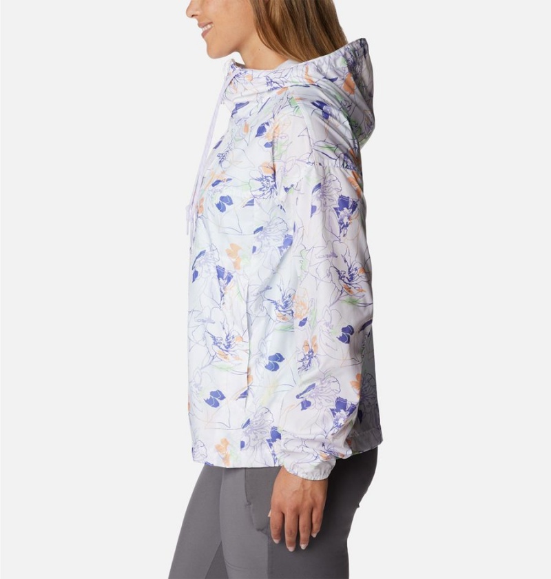 Columbia Flash Challenger Novelty Jacket Women's Windbreaker White | YTLSKO-678