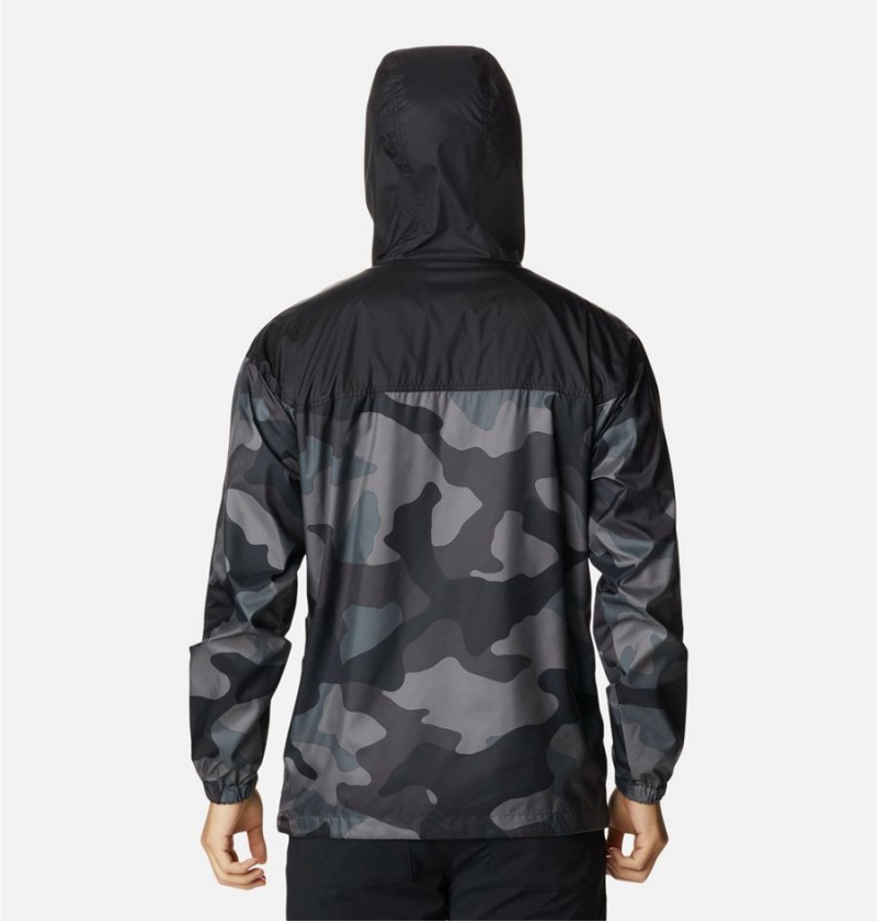 Columbia Flash Challenger Novelty Jacket Men's Windbreaker Black | HNZAOX-250