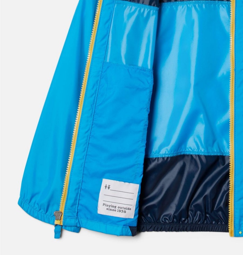 Columbia Flash Challenger Windbreaker Kids' Jacket Blue | KCJMNA-482