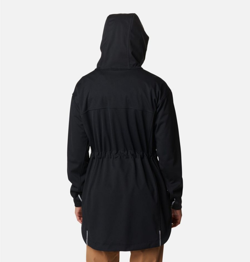 Columbia Flora Park Women's Softshell Jackets Black | IOJVNU-682