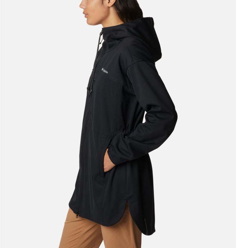 Columbia Flora Park Women's Softshell Jackets Black | IOJVNU-682