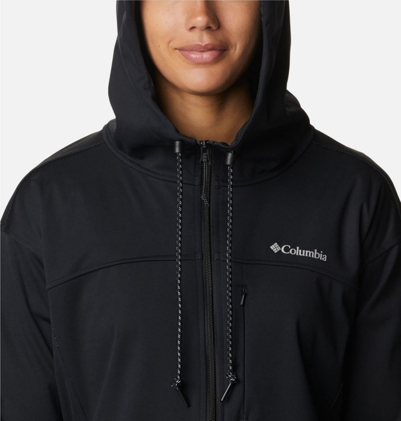 Columbia Flora Park Women's Softshell Jackets Black | IOJVNU-682