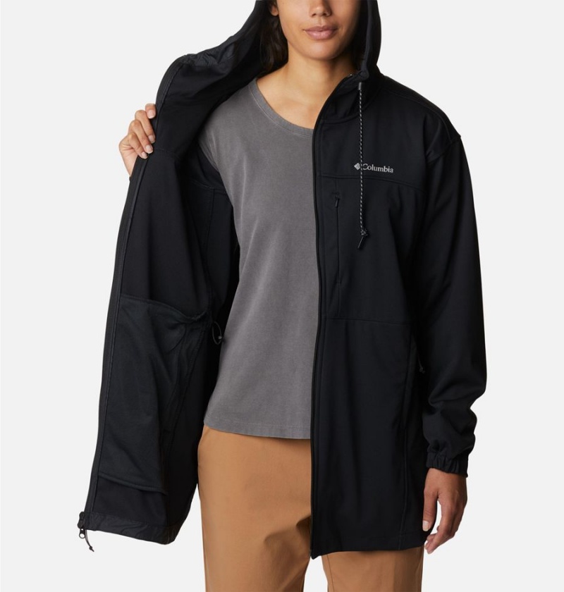 Columbia Flora Park Women's Softshell Jackets Black | IOJVNU-682