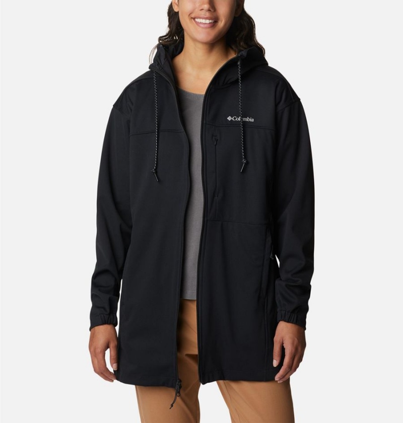 Columbia Flora Park Women's Softshell Jackets Black | IOJVNU-682