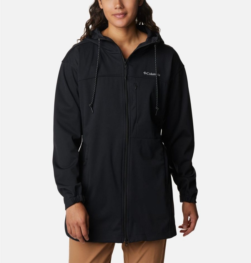 Columbia Flora Park Women\'s Softshell Jackets Black | IOJVNU-682