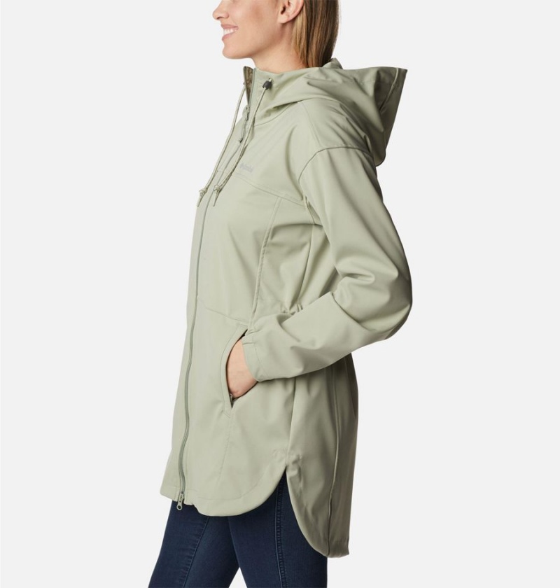 Columbia Flora Park Women's Softshell Jackets Green | PDCRTU-687