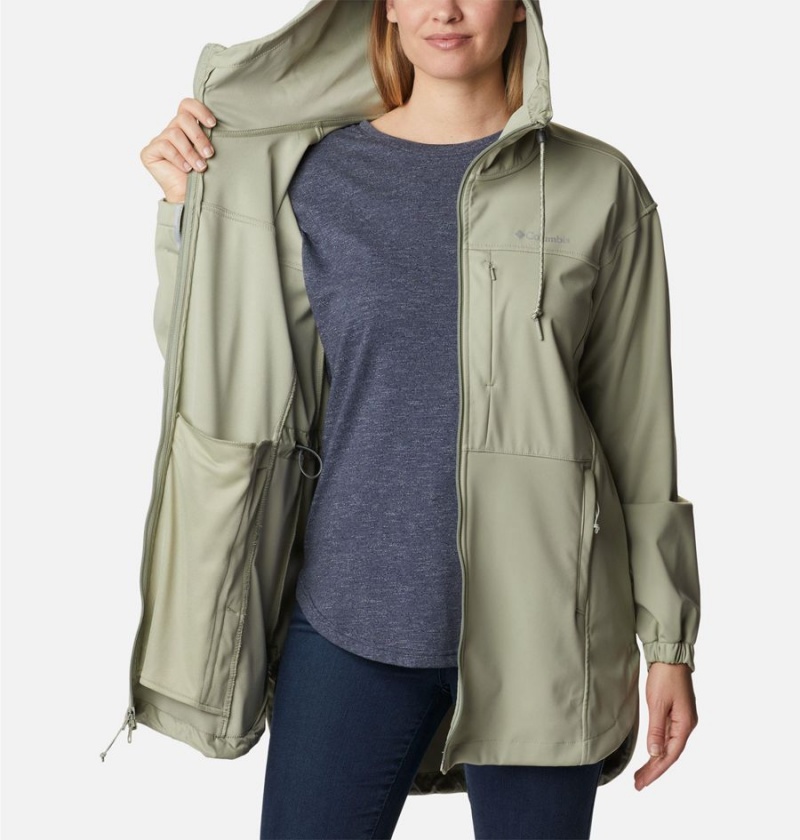 Columbia Flora Park Women's Softshell Jackets Green | PDCRTU-687