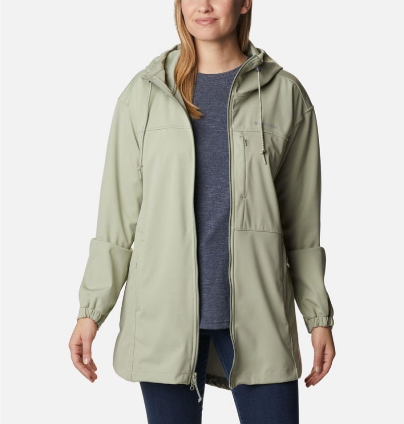 Columbia Flora Park Women's Softshell Jackets Green | PDCRTU-687