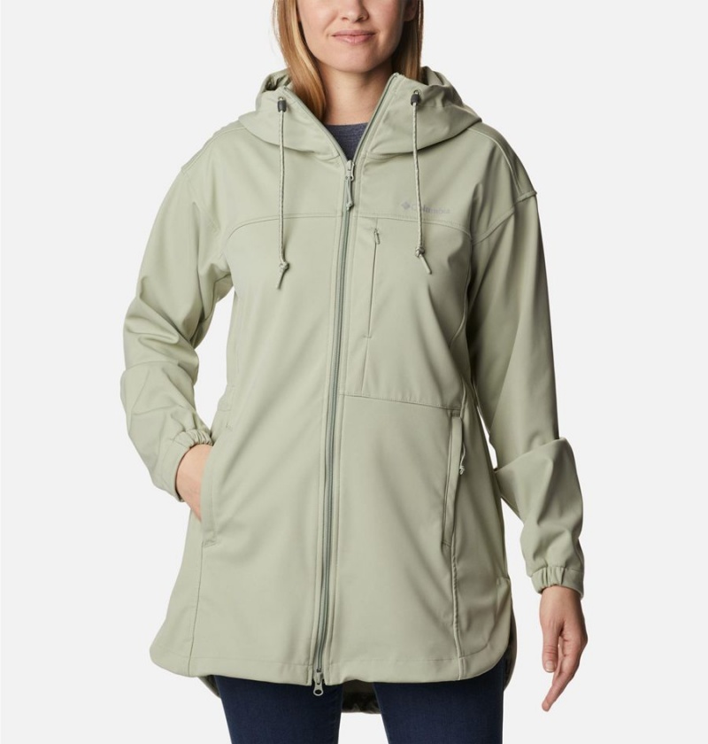Columbia Flora Park Women\'s Softshell Jackets Green | PDCRTU-687