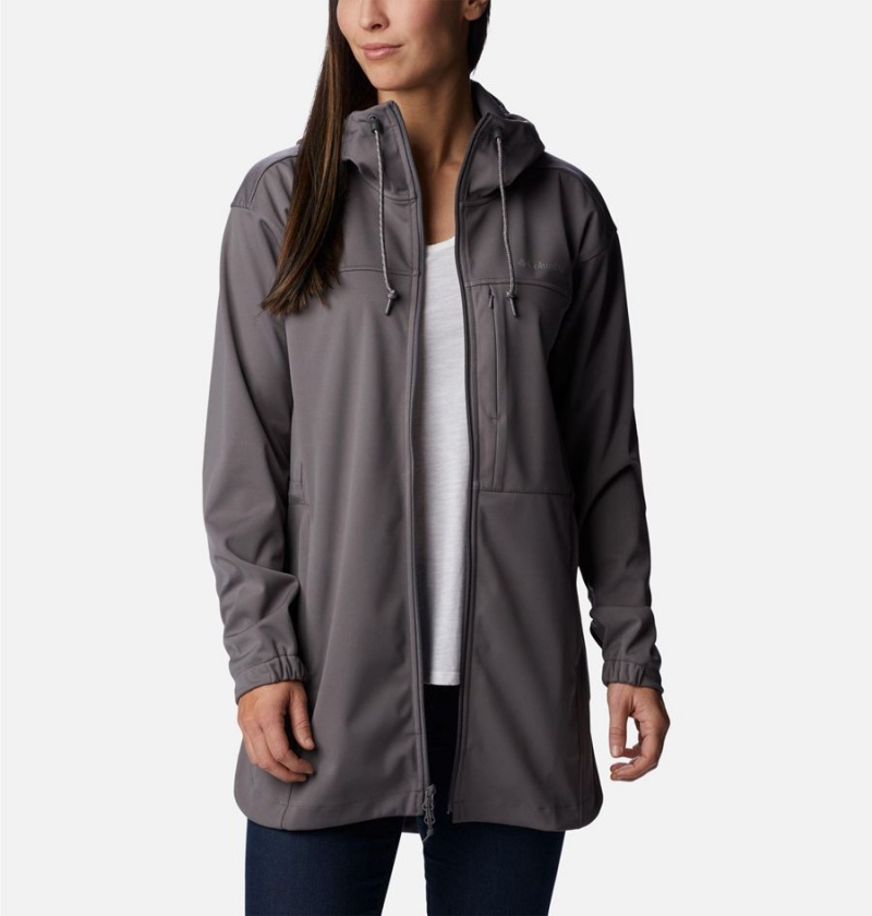 Columbia Flora Park Women's Softshell Jackets Grey | RISHVY-754