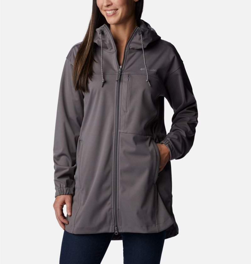 Columbia Flora Park Women\'s Softshell Jackets Grey | RISHVY-754